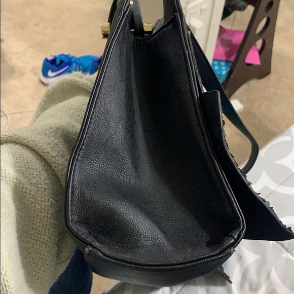 Betsey Johnson Sequin Bow Satchel Purse - Picture 5 of 15